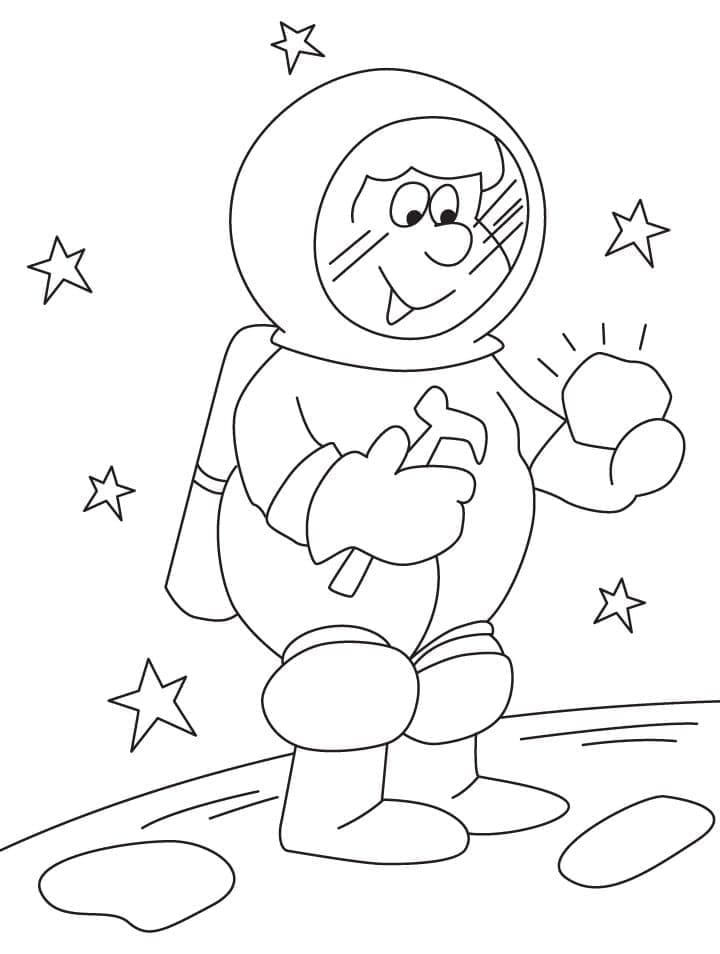 Lächelnder Astronaut