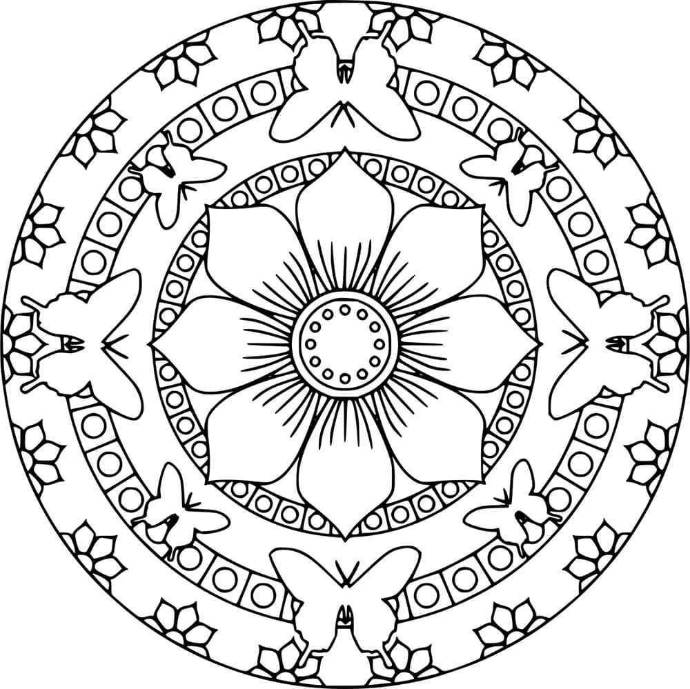 Mandala Schmetterlinge