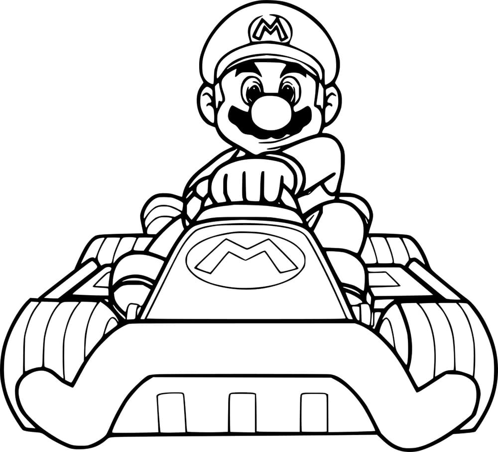 Mario auf dem Kart