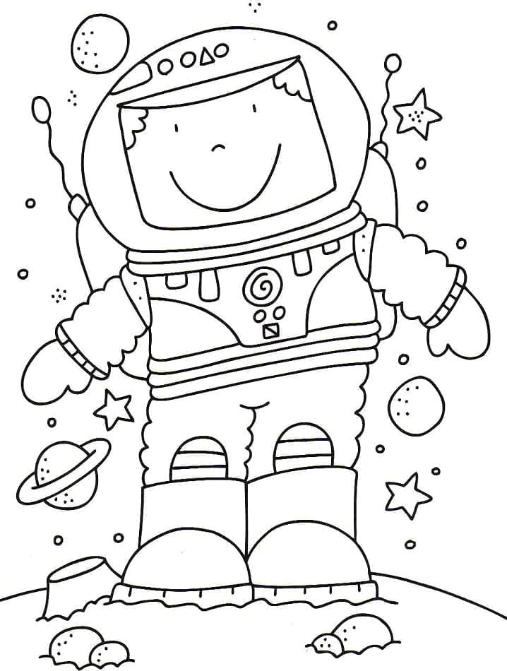 Niedlicher Astronaut