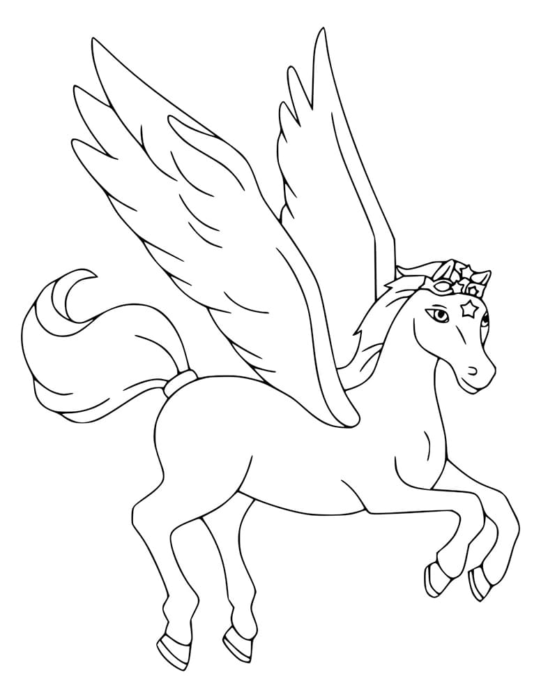 Pegasus mit Stern