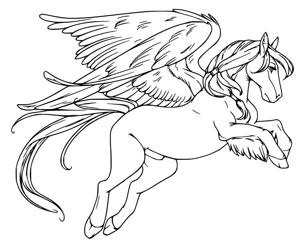 Realistischer Pegasus