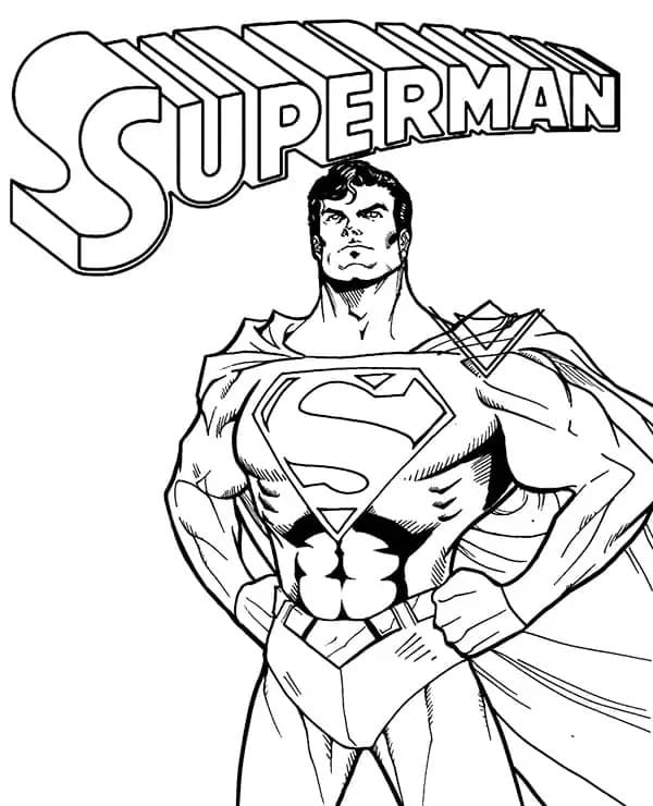 Superman sieht cool aus