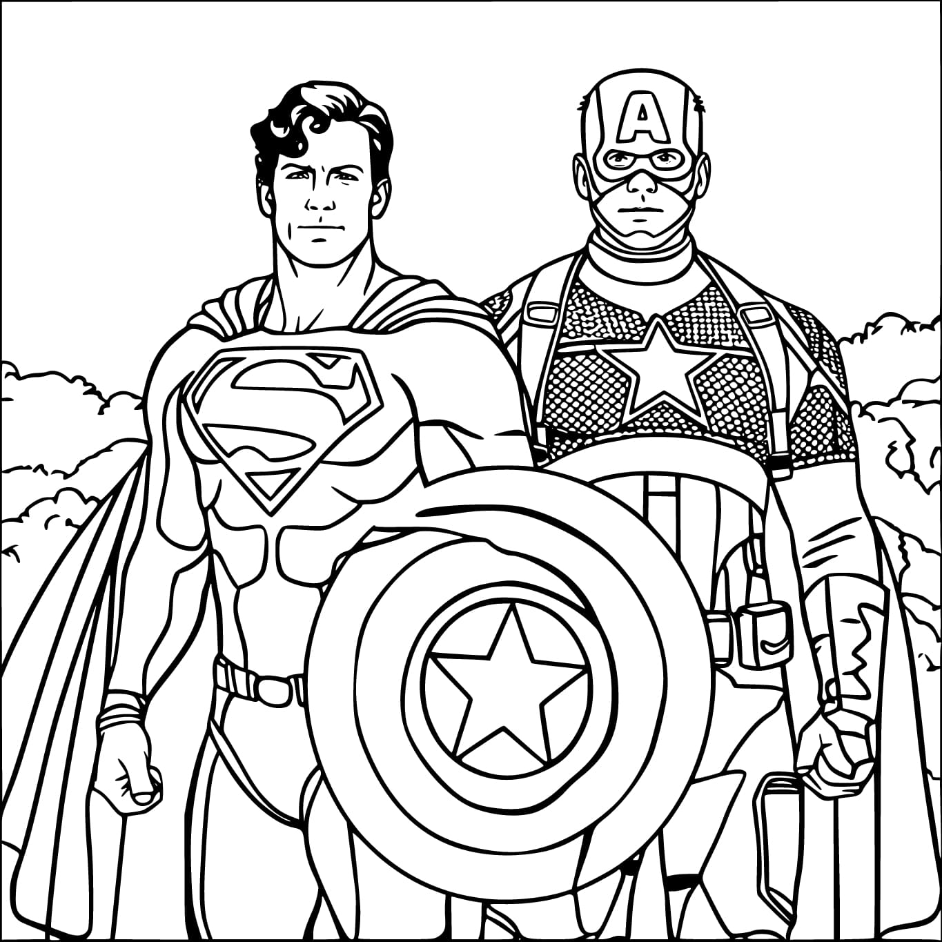 Superman und Captain America
