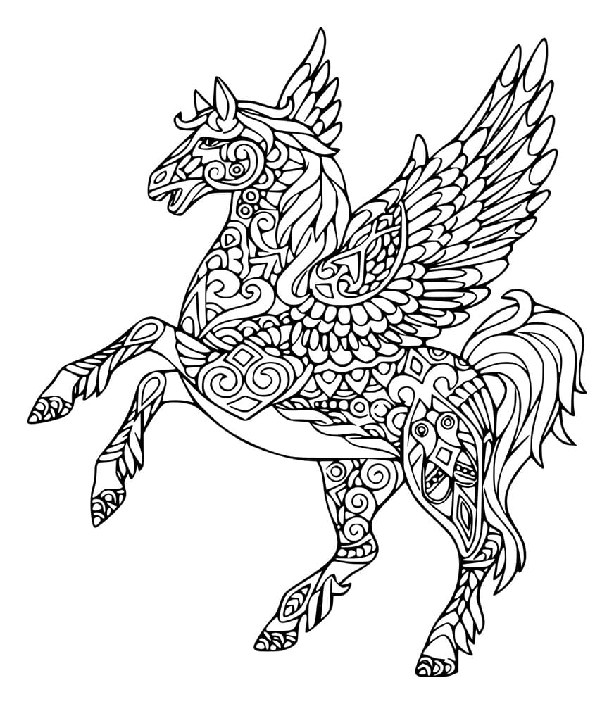 Zentangle Pegasus