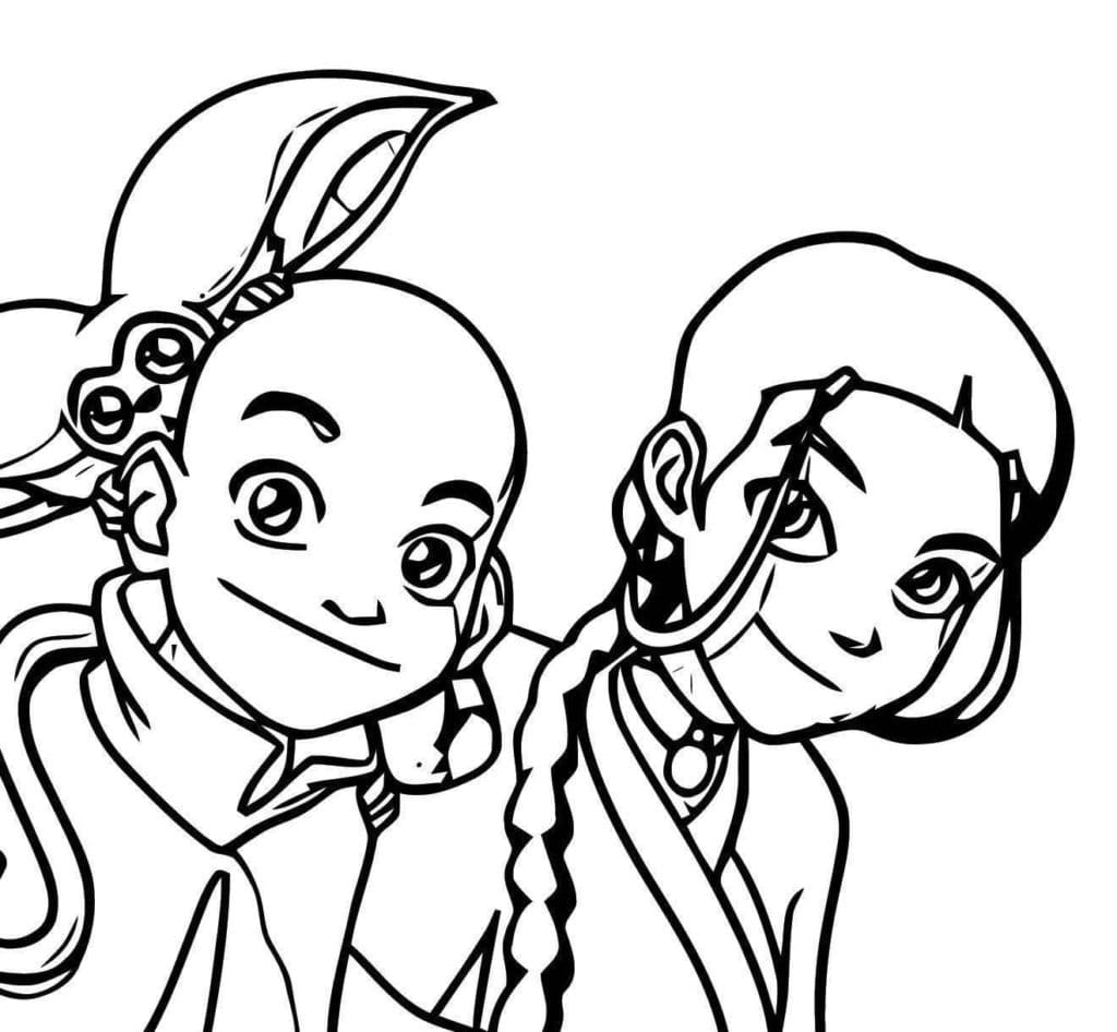 Aang, Momo und Katara