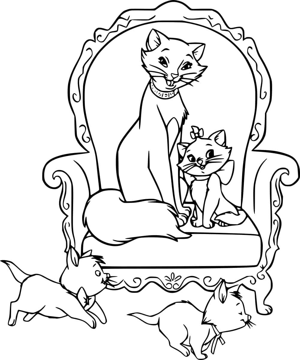 Aristocats auf dem Stuhl