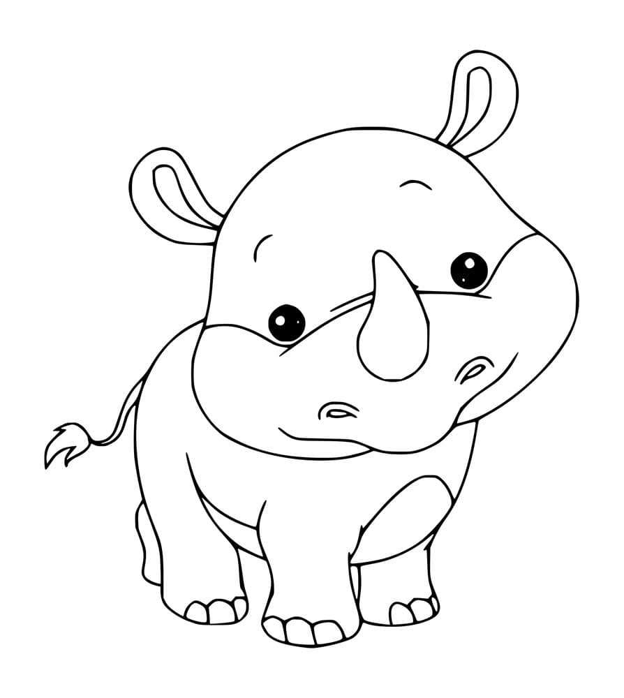 Baby Karikatur Nashorn