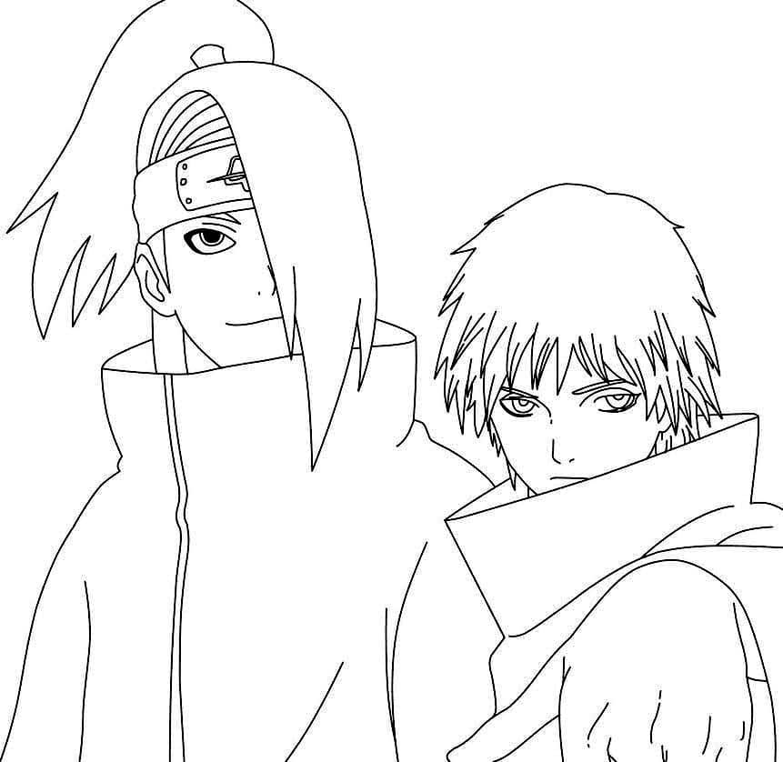 Deidara und Sasori bild