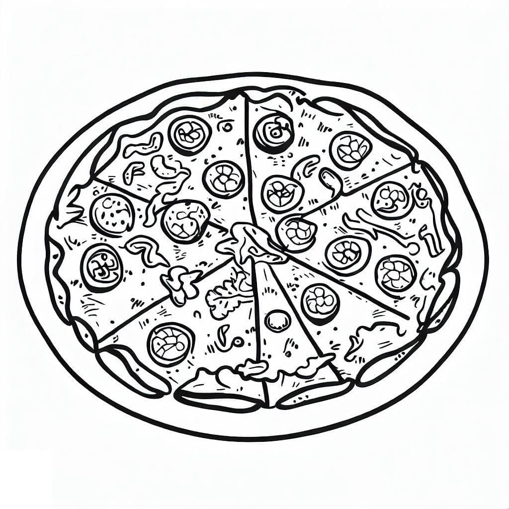 Druckbare Pizza