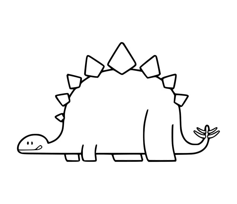 Einfach süßer Stegosaurus