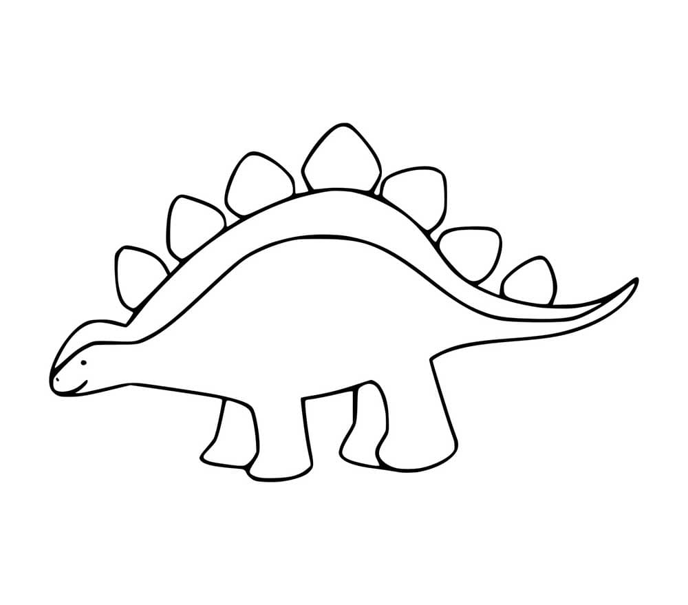 Einfache Stegosaurus Gliederung