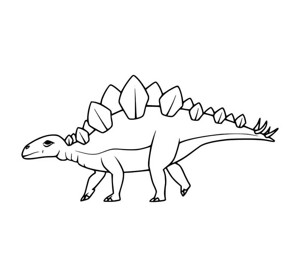 Einfacher leichter Stegosaurus