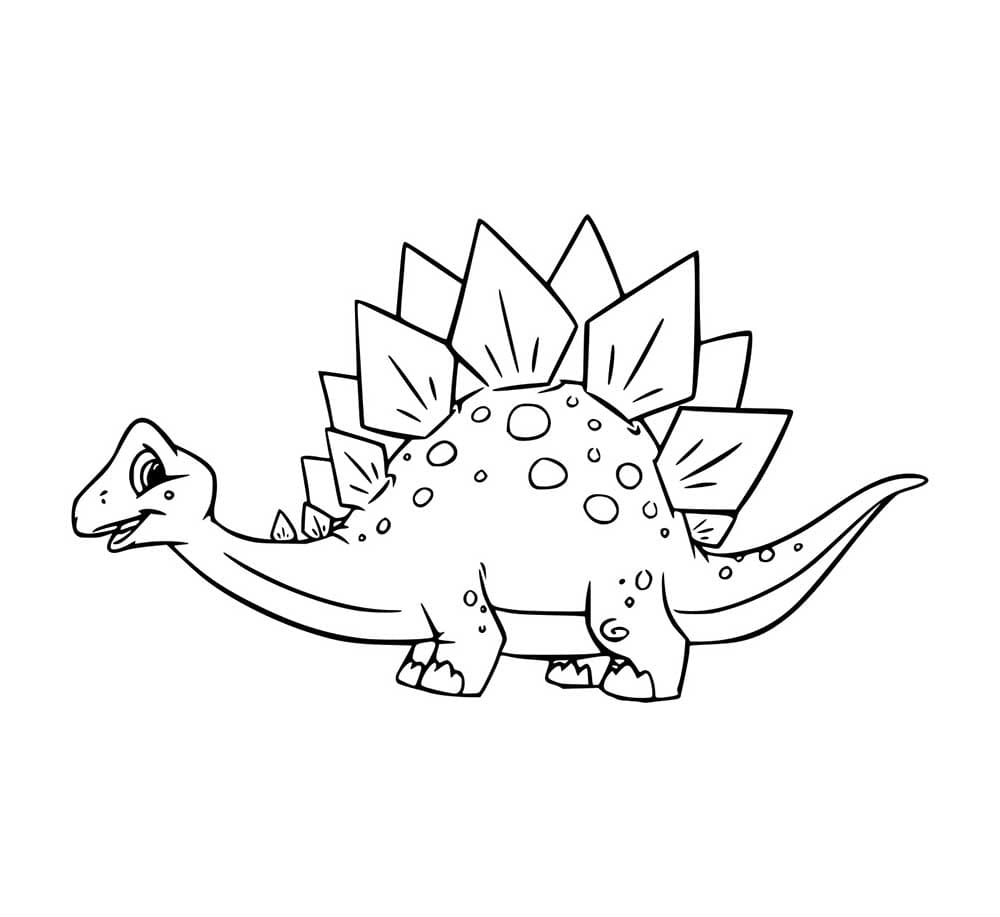 Glücklicher Stegosaurus