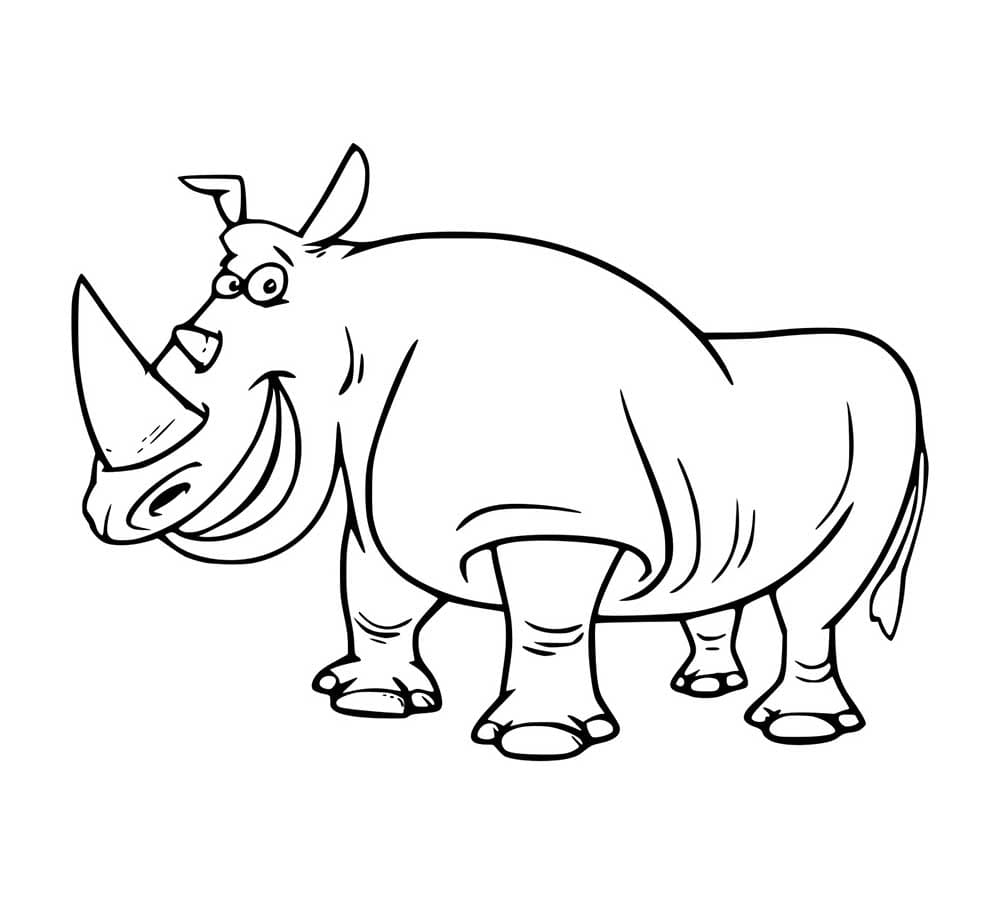 Glückliches Nashorn