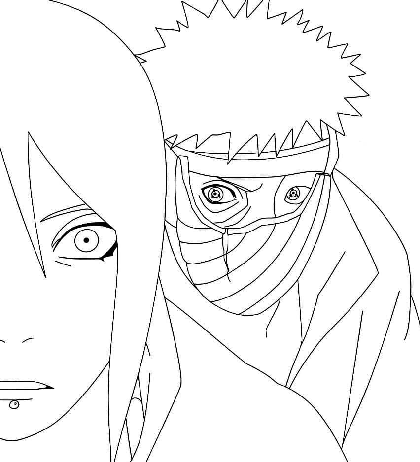 Konan und Madara aus Akatsuki