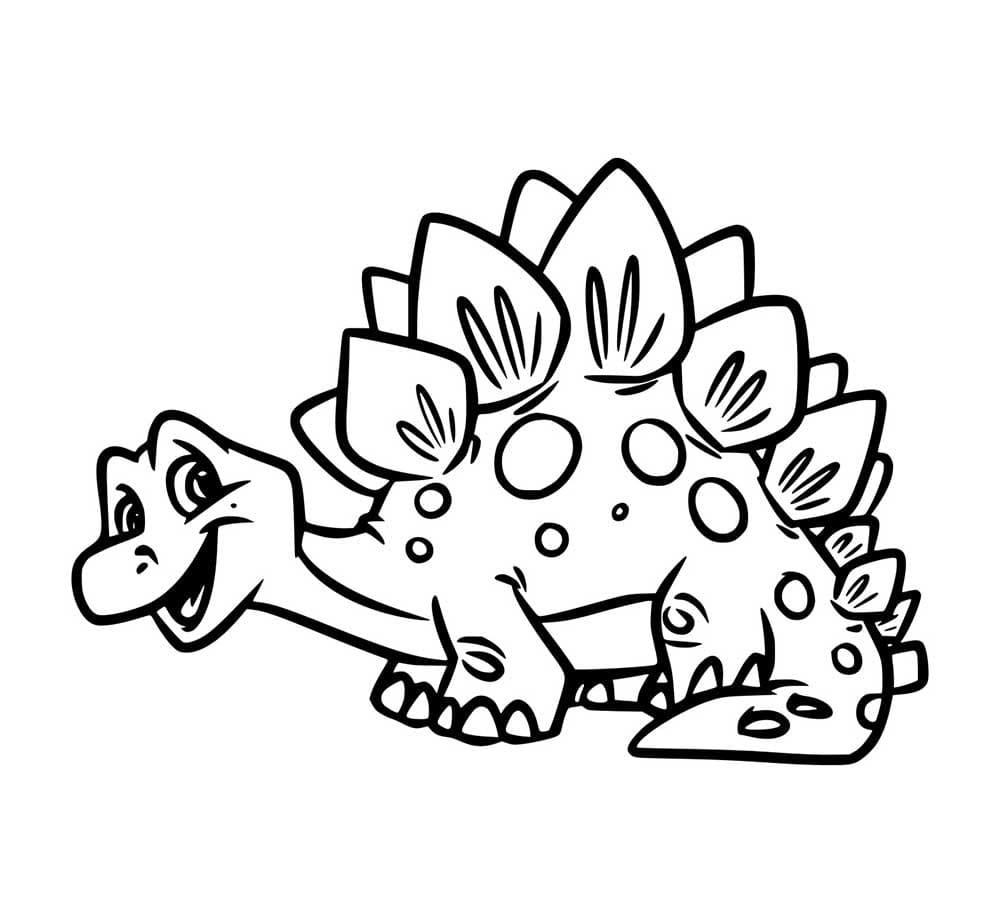 Lächelnder Stegosaurus