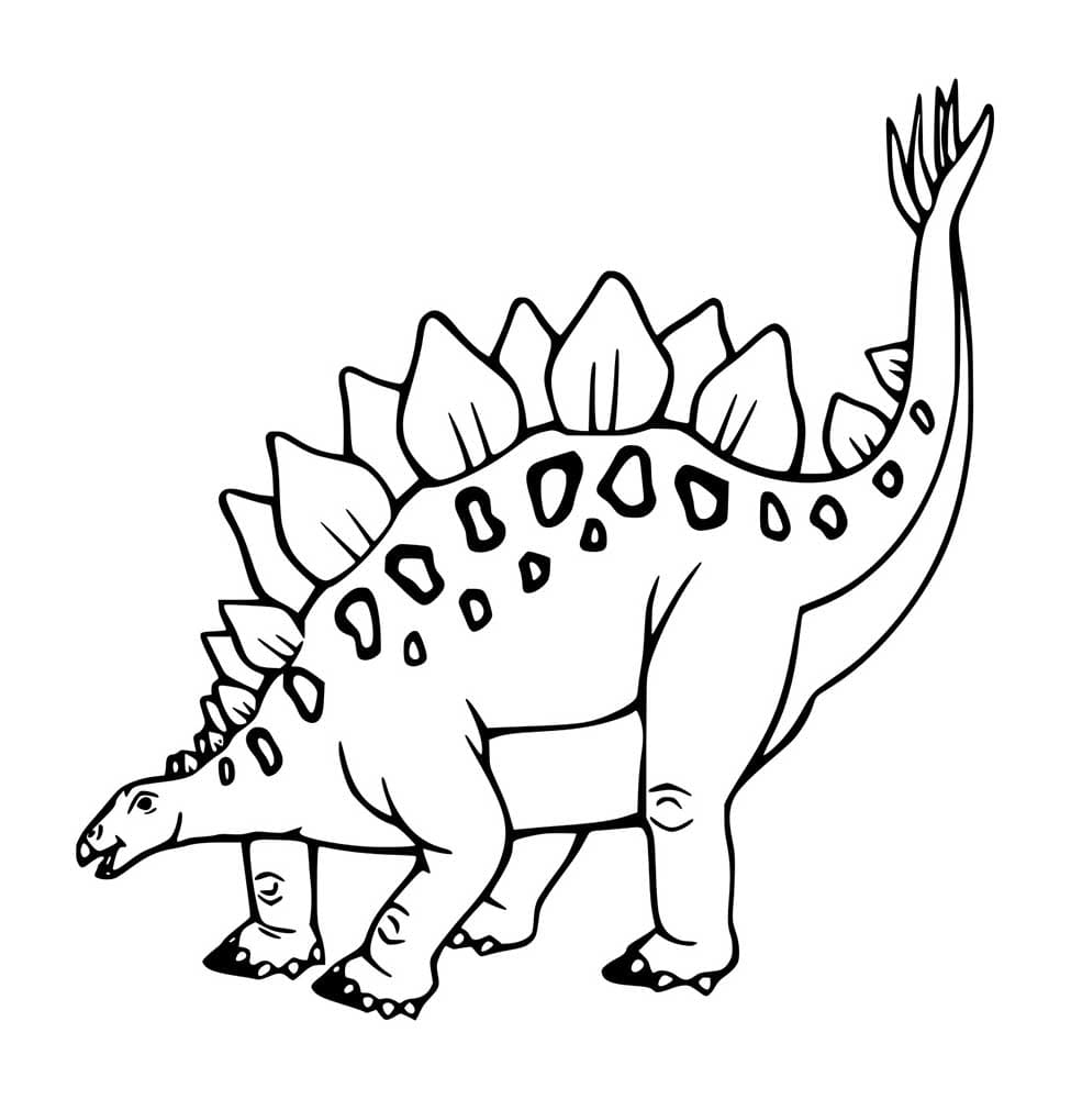 Laufender Stegosaurus