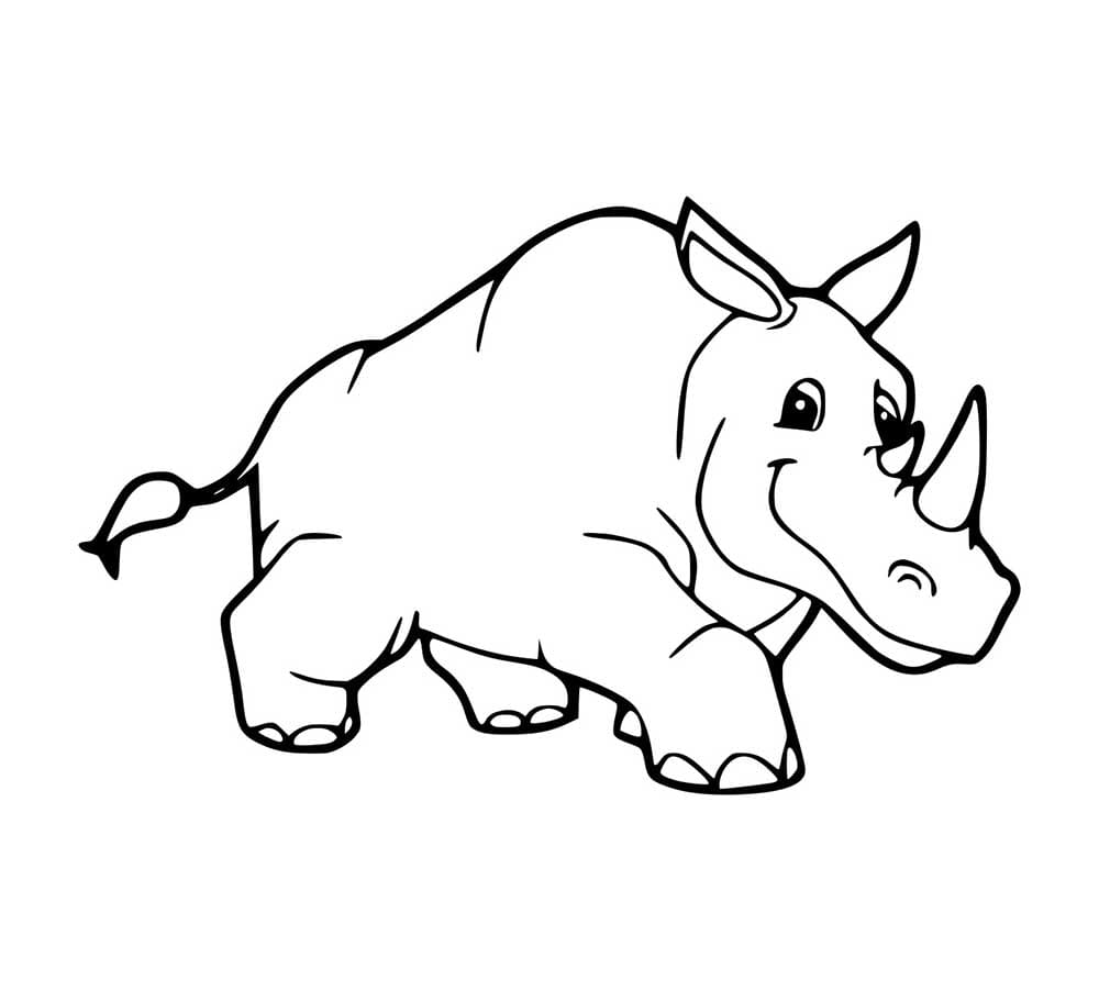 Laufendes Nashorn