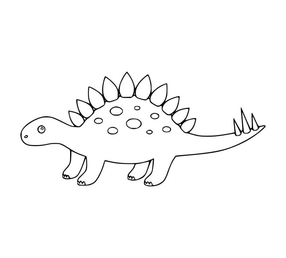 Leichter junger Stegosaurus