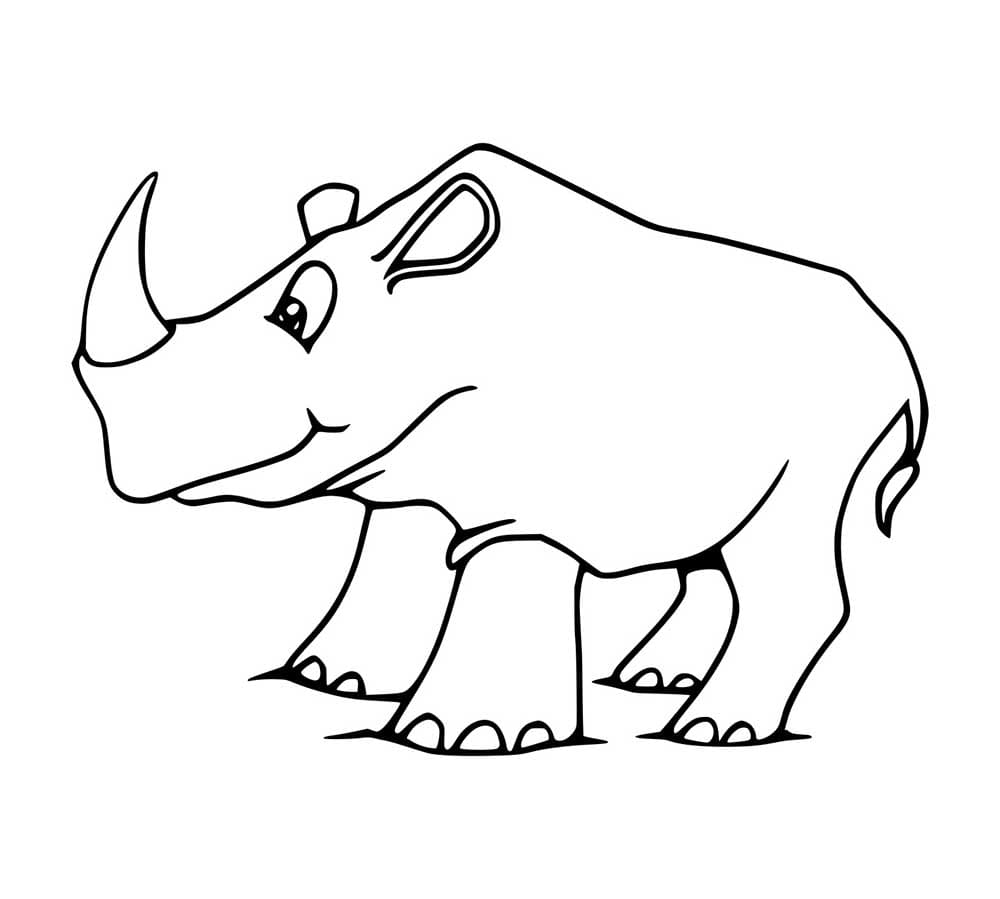 Lustiges Nashorn für Kinder