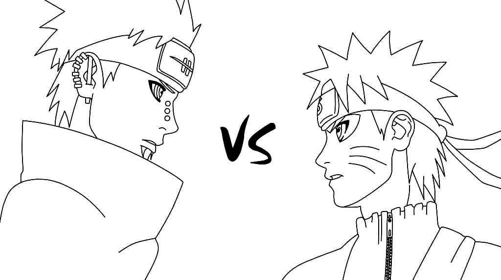 Naruto vs Pain aus Akatsuki