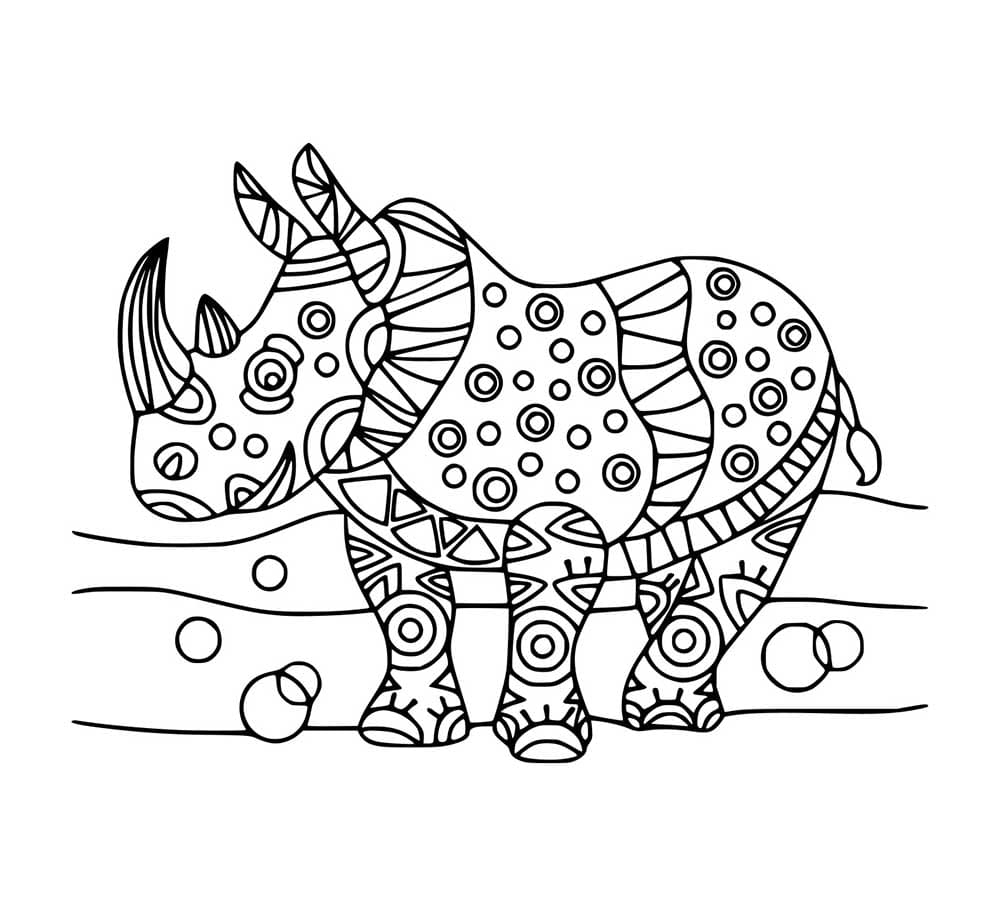 Nashorn Kunst