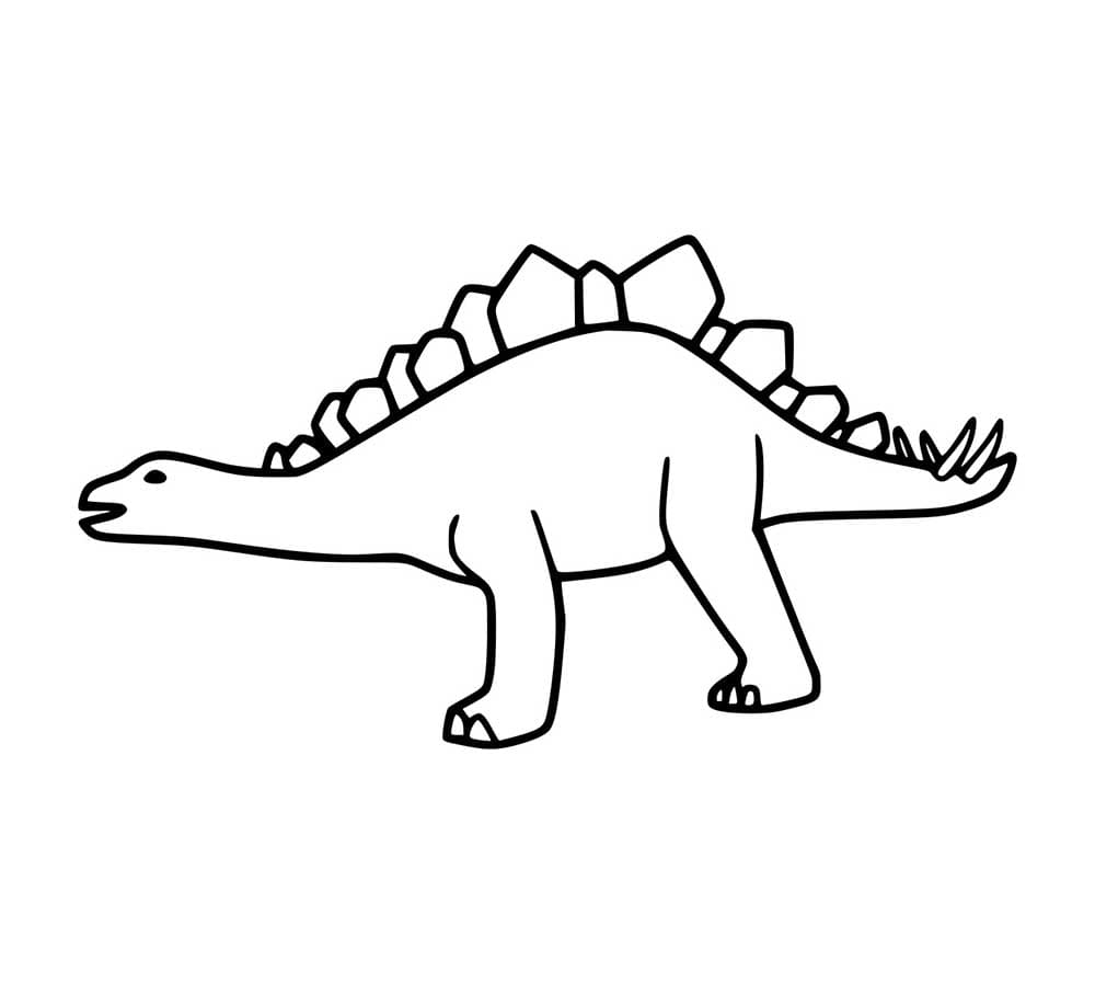 Sehr einfacher Stegosaurus