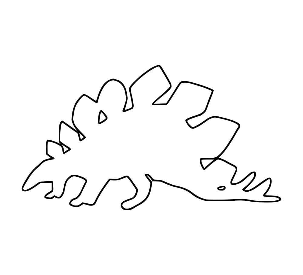 Stegosaurus Umriss