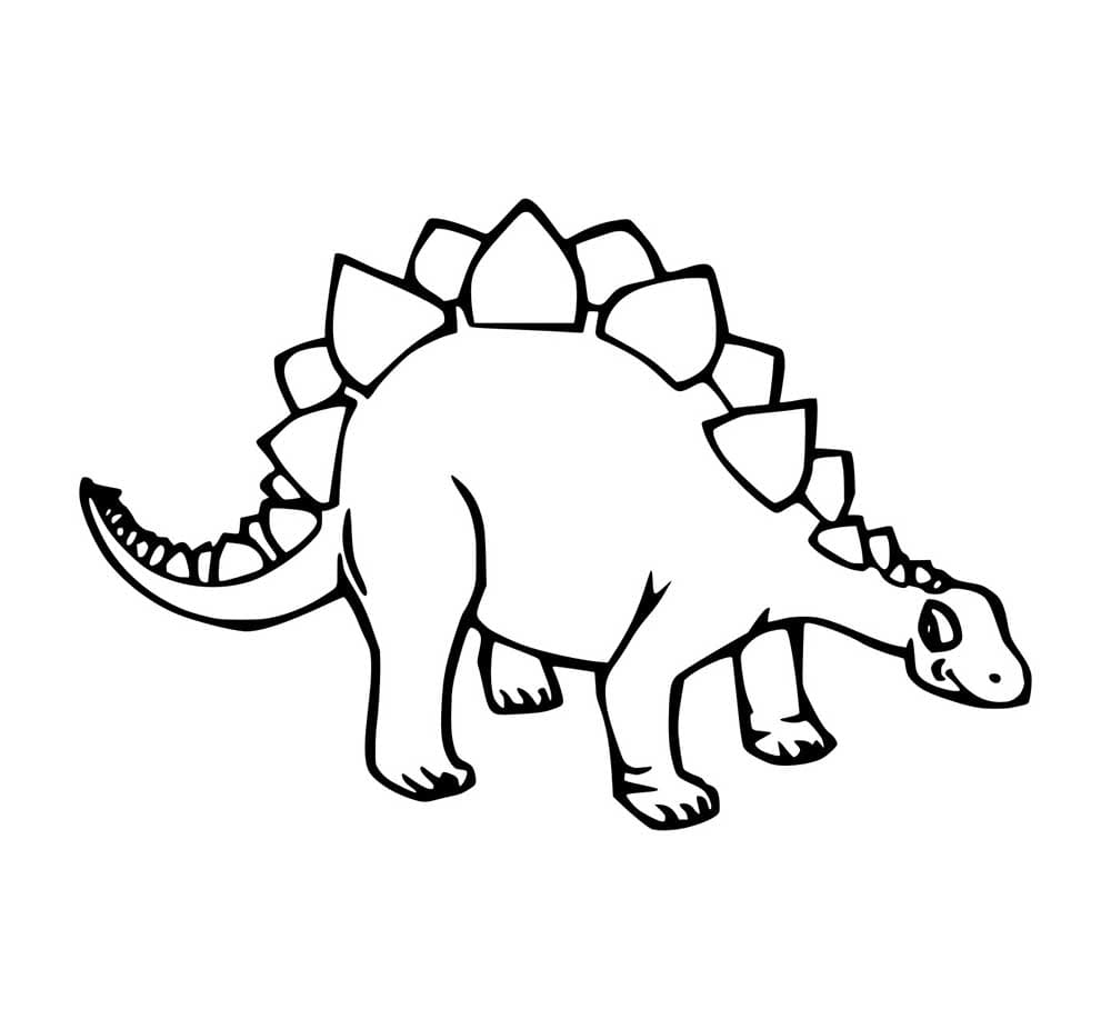 Süßer junger Stegosaurus