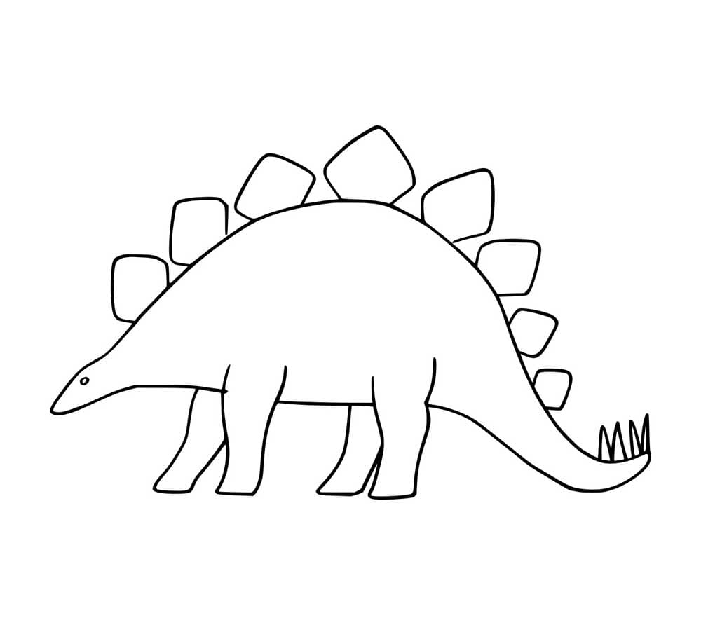 Umriss Stegosaurus