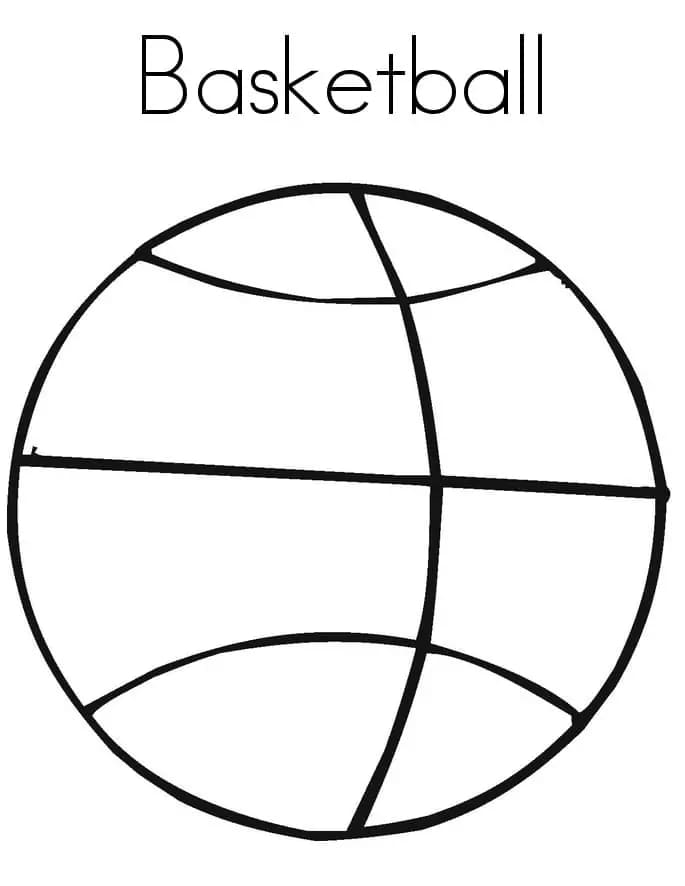 Basketballball zum Ausdrucken