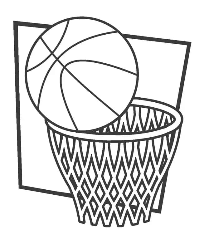 Basketballball zum Ausmalen