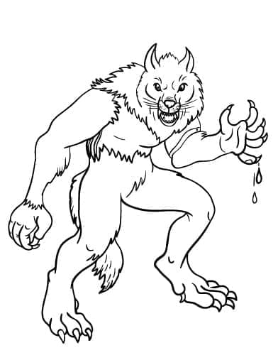 Blutrünstiger Werwolf