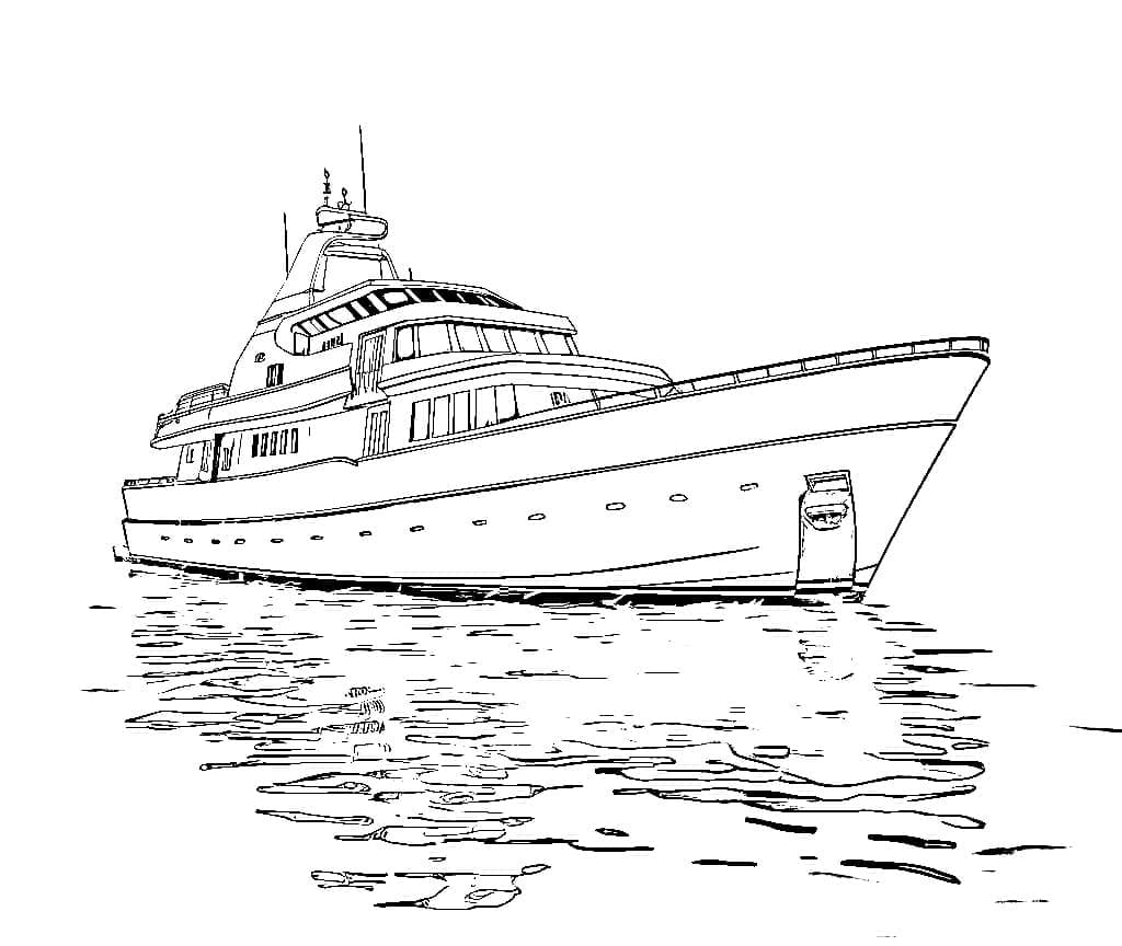 Druckbare Yacht