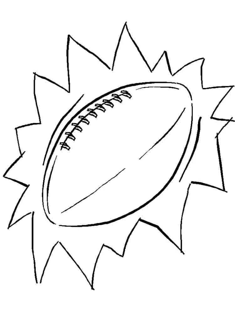 Druckbarer American Football Ball