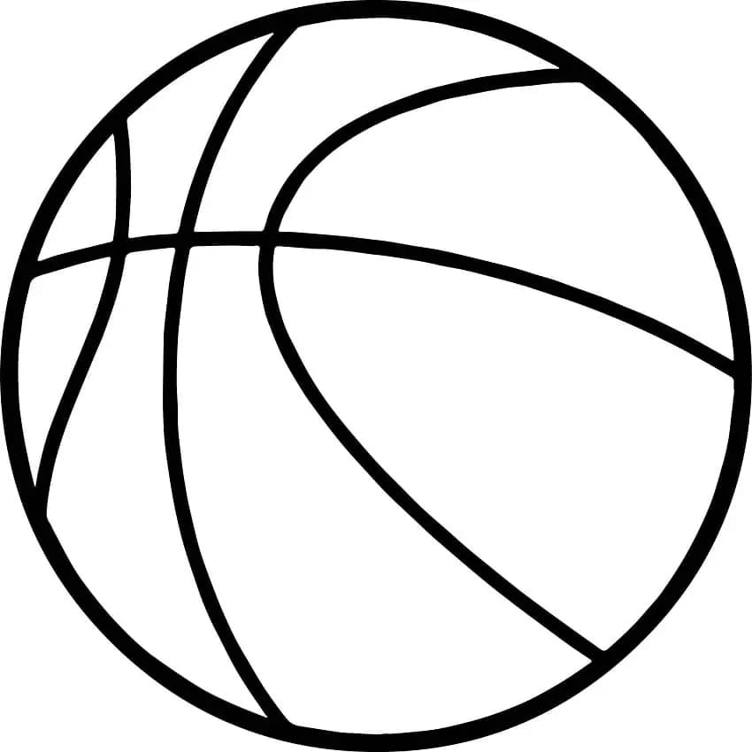 Einfacher Basketballball