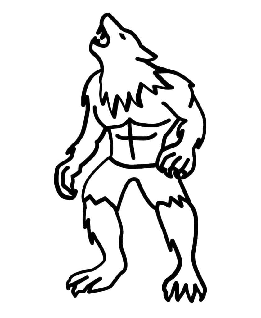 Heulender Werwolf