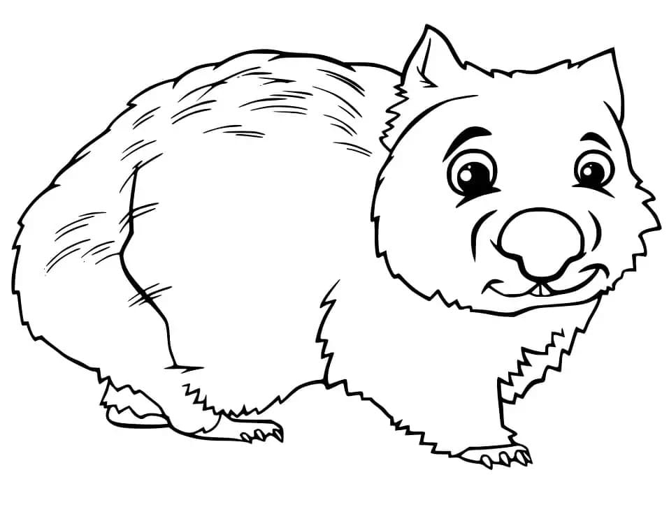 Karikatur Wombat