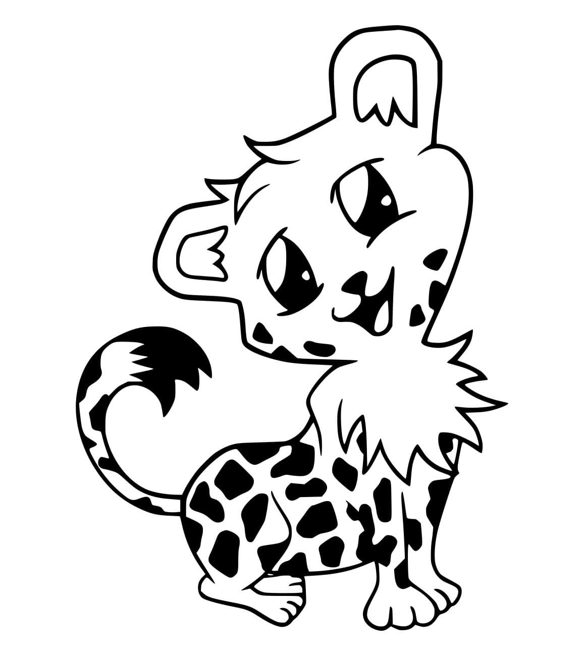 Niedlicher Baby Gepard