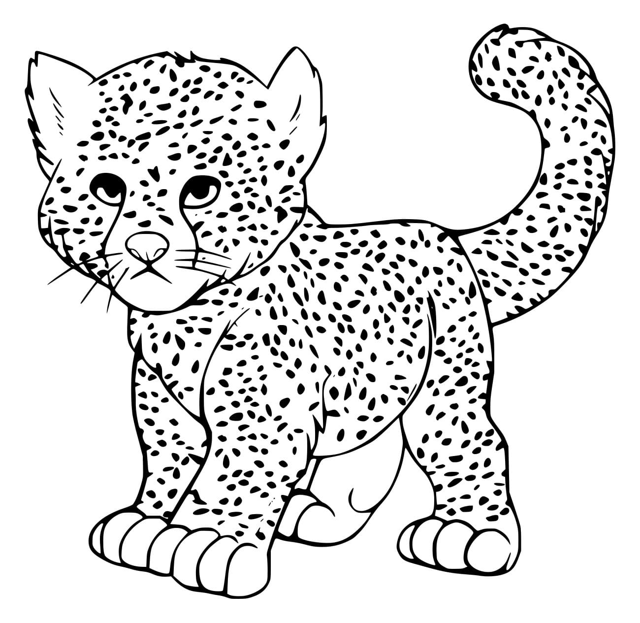 Realistischer Baby Gepard