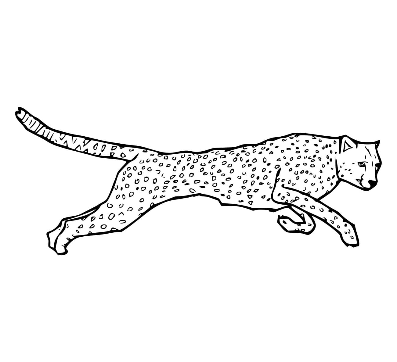 Realistischer laufender Gepard