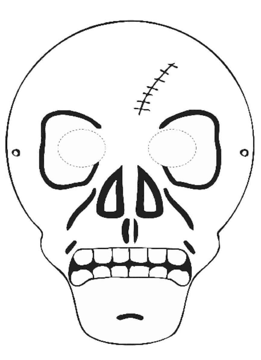 Totenkopf Halloween Maske