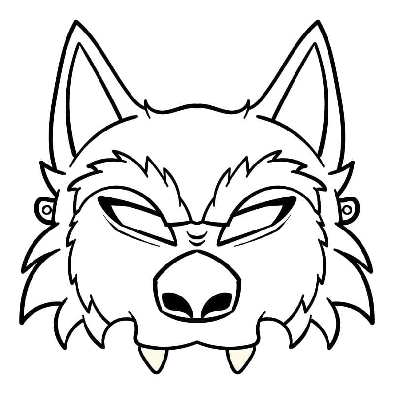 Wolf Halloween Maske