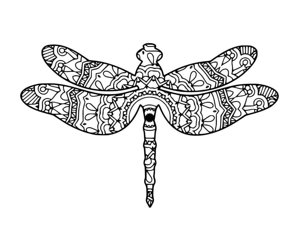 Zentangle Libelle