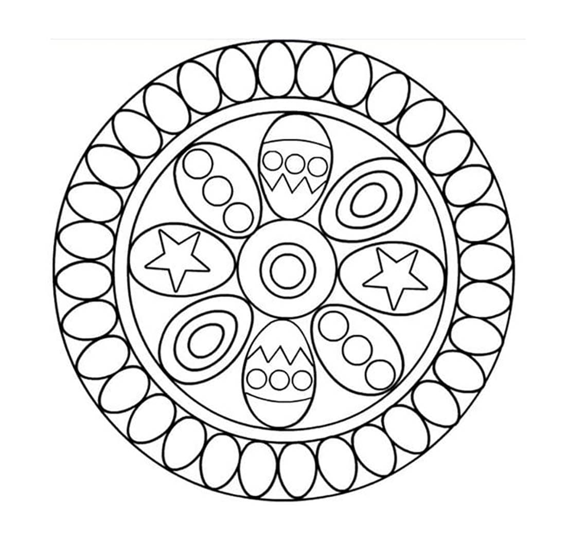 Eier Ostern Mandala