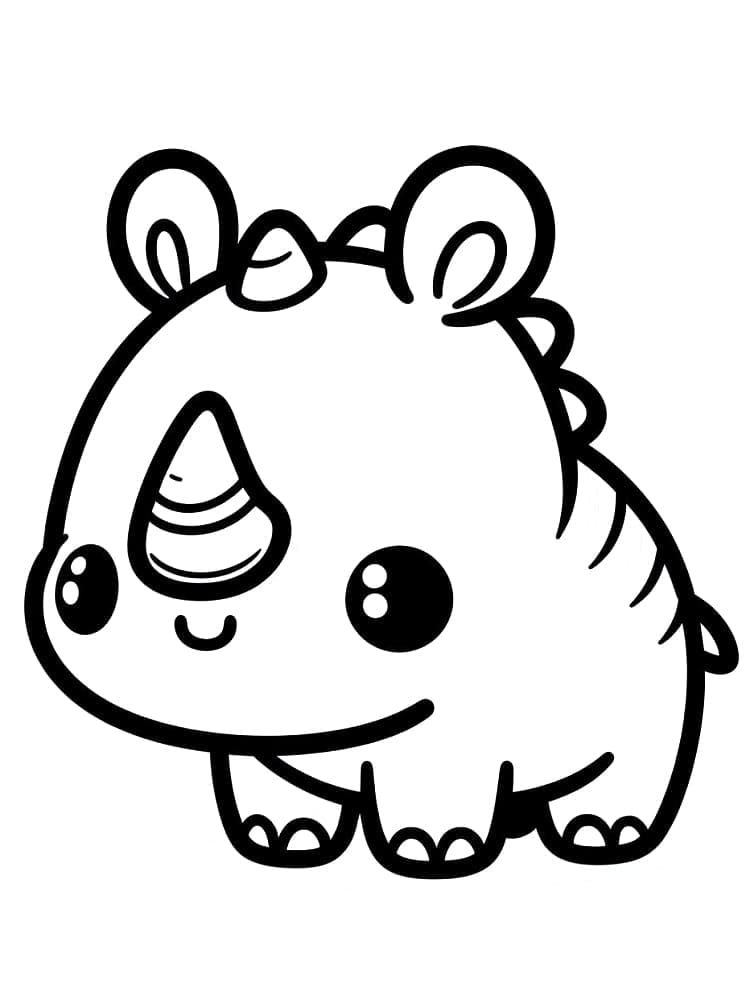 Ein Kawaii Nashorn