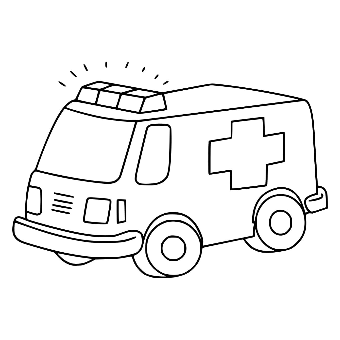 Ausmalbilder Krankenwagen