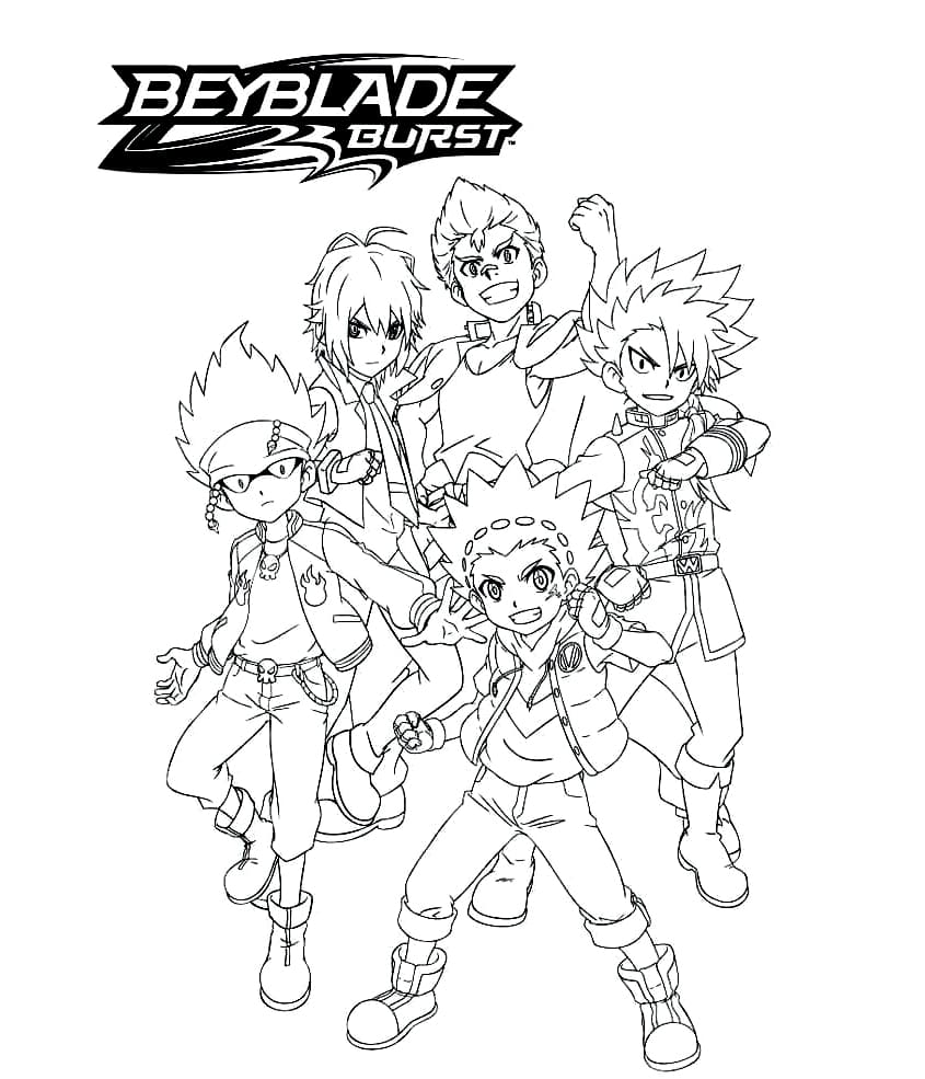 Lustiger Charakter von Beyblade