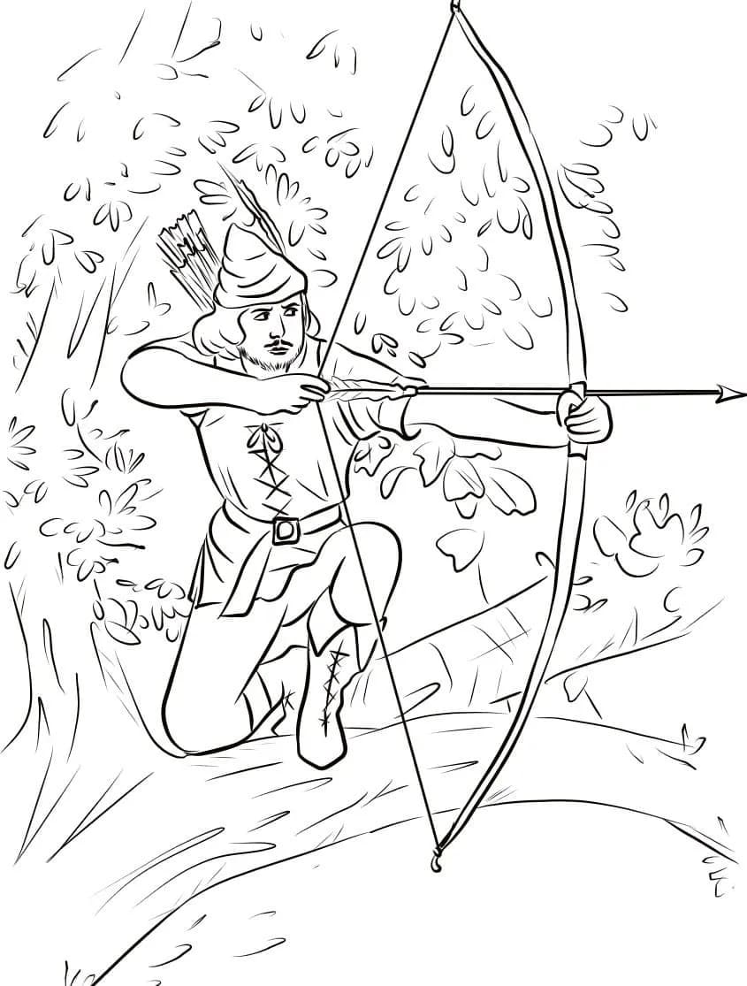 Robin Hood auf dem Baum